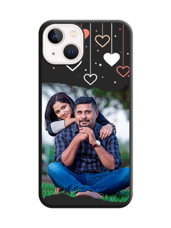 Custom Love Hangings with Splash Wave Picture on Space Black Custom Soft Matte Phone Back Cover - iPhone 13