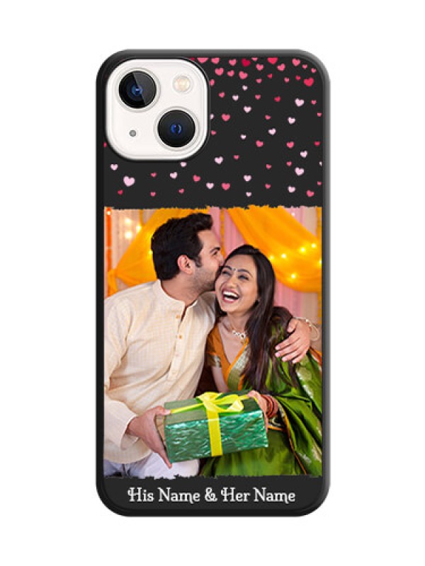 Custom Fall in Love with Your Partner on Photo on Space Black Soft Matte Phone Cover - iPhone 13
