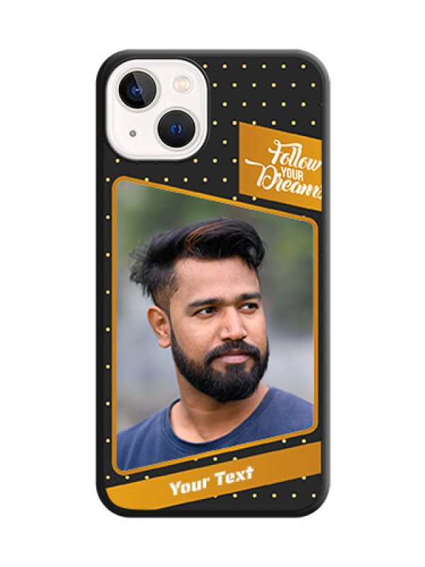 Custom Follow Your Dreams with White Dots on Space Black Custom Soft Matte Phone Cases - iPhone 13
