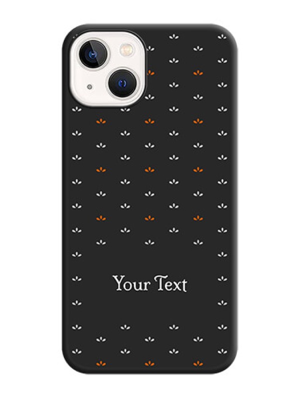 Custom Simple Pattern With Custom Text On Space Black Personalized Soft Matte Phone Covers -Apple Iphone 14 Plus
