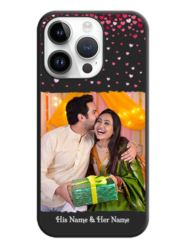 Custom Fall in Love with Your Partner  on Photo on Space Black Soft Matte Phone Cover - iPhone 14 Pro Max