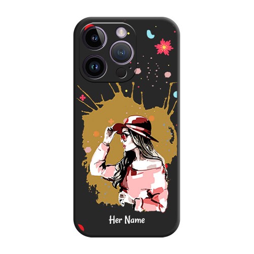 Buy Mordern Lady With Color Splash Background With Custom Text On Space