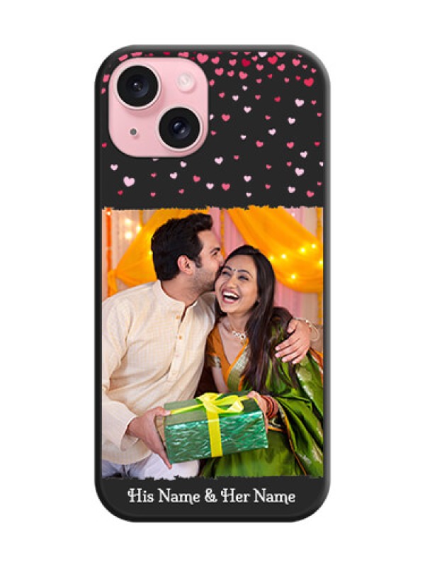Custom Fall in Love with Your Partner - Photo on Space Black Soft Matte Phone Cover - iPhone 15