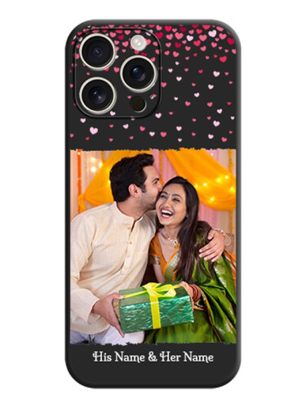 Custom Fall in Love with Your Partner on Photo On Space Black Custom Soft Matte Mobile Back Cover - iPhone 16 Pro Max