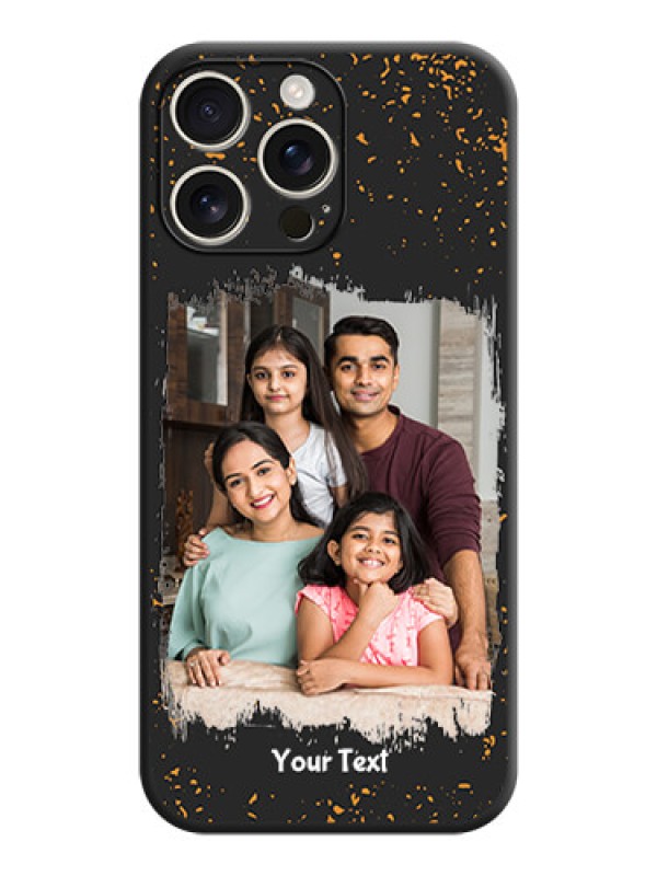 Custom Spray Free Design on Photo On Space Black Custom Soft Matte Mobile Back Cover - iPhone 16 Pro Max