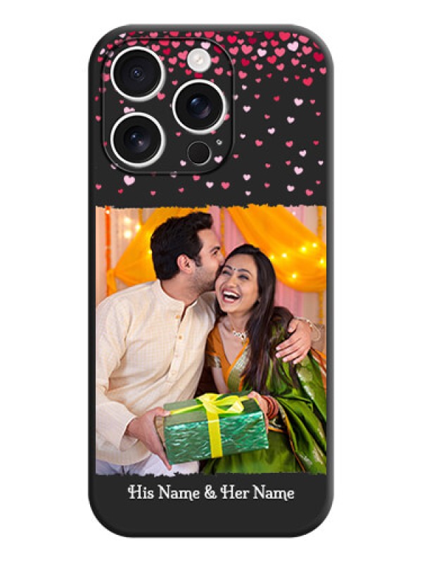 Custom Fall in Love with Your Partner on Photo On Space Black Custom Soft Matte Mobile Back Cover - iPhone 16 Pro