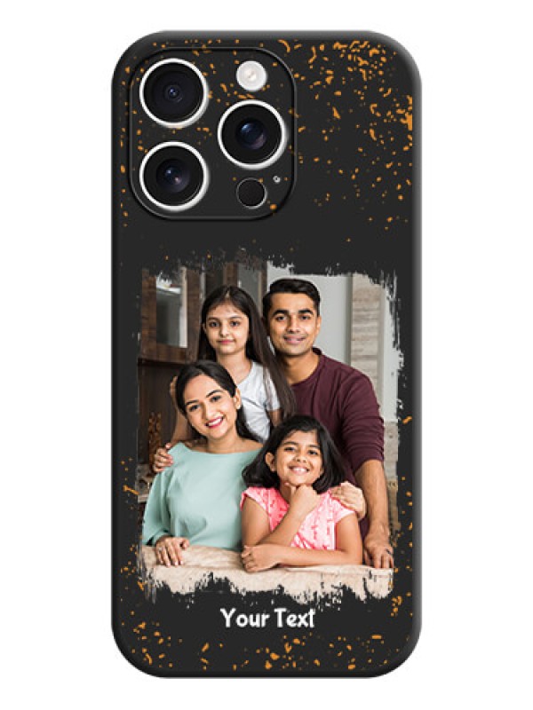 Custom Spray Free Design on Photo On Space Black Custom Soft Matte Mobile Back Cover - iPhone 16 Pro