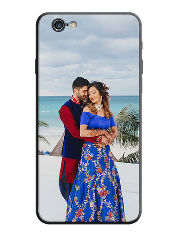 Custom Full Single Pic Upload On Space Black Personalized Soft Matte Phone Covers -Apple Iphone 6 Plus