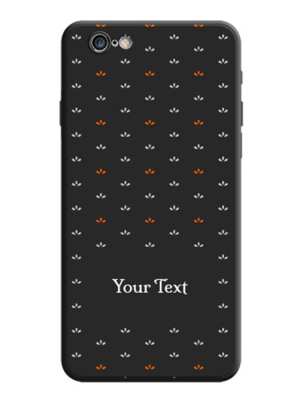 Custom Simple Pattern With Custom Text On Space Black Personalized Soft Matte Phone Covers -Apple Iphone 6 Plus