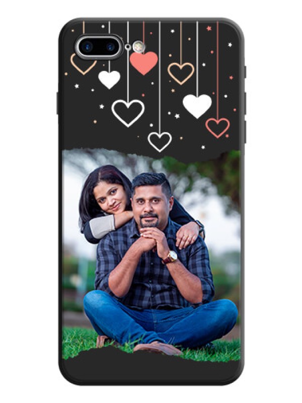 Custom Love Hangings with Splash Wave Picture on Space Black Custom Soft Matte Phone Back Cover - iPhone 7 Plus