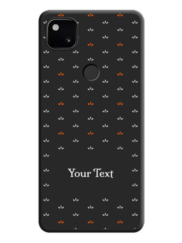 Custom Simple Pattern With Custom Text On Space Black Personalized Soft Matte Phone Covers -Google Pixel 4A
