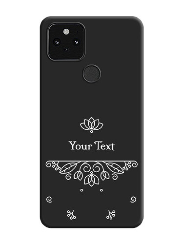 Custom Lotus Garden Custom Text On Space Black Custom Soft Matte Mobile Back Cover - Pixel 5 5G