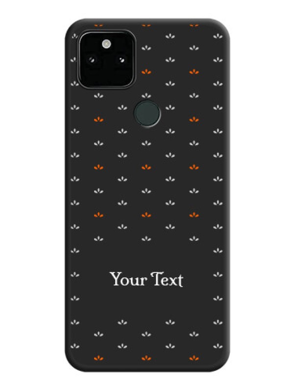 Custom Simple Pattern With Custom Text On Space Black Personalized Soft Matte Phone Covers -Google Pixel 5A 5G