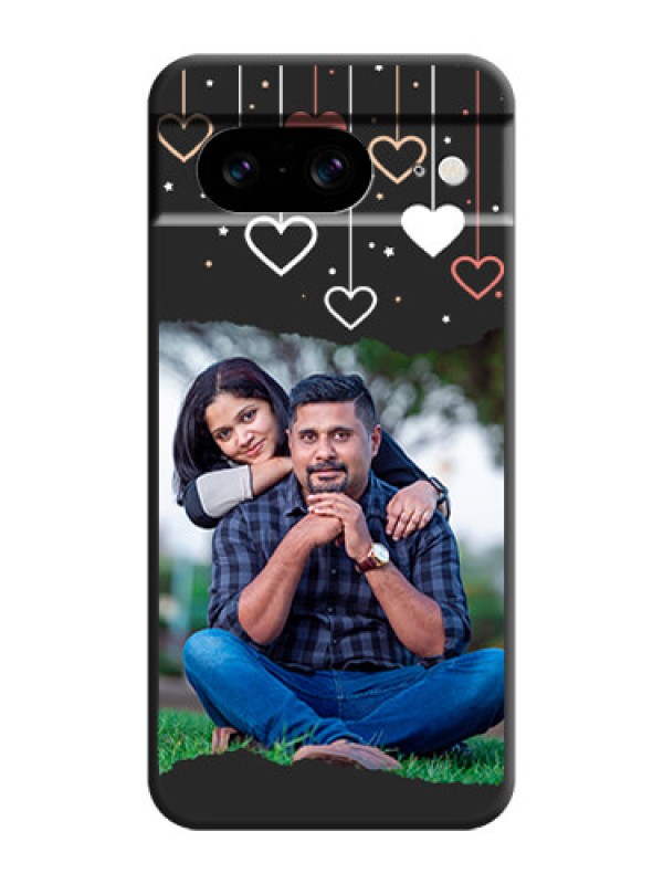 Custom Love Hangings with Splash Wave Picture On Space Black Custom Soft Matte Mobile Back Cover - Pixel 8 5G