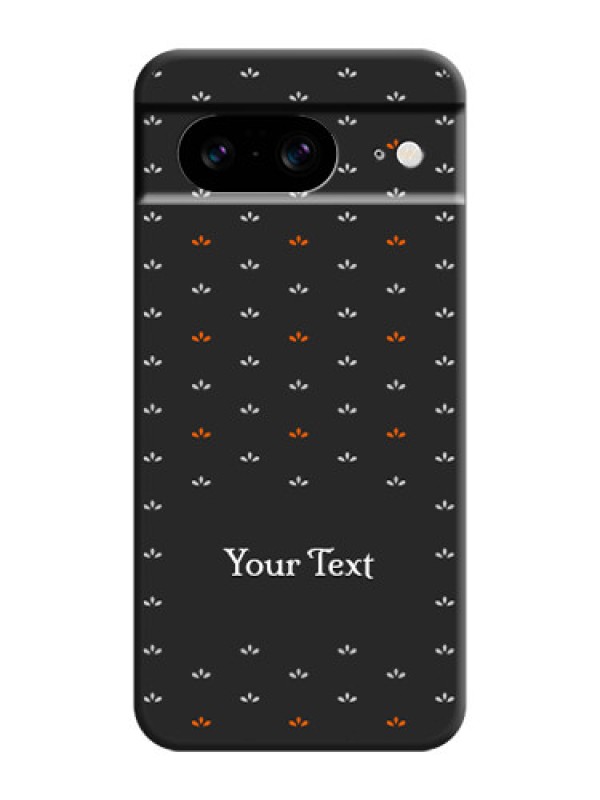 Custom Simple Pattern With Custom Text On Space Black Custom Soft Matte Mobile Back Cover - Pixel 8 5G