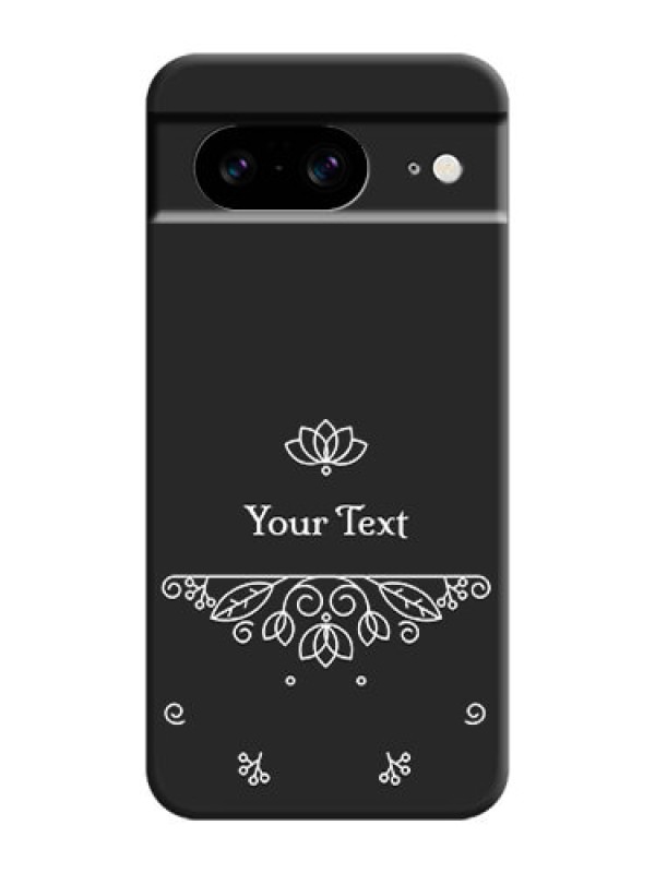 Custom Lotus Garden Custom Text On Space Black Custom Soft Matte Mobile Back Cover - Pixel 8 5G