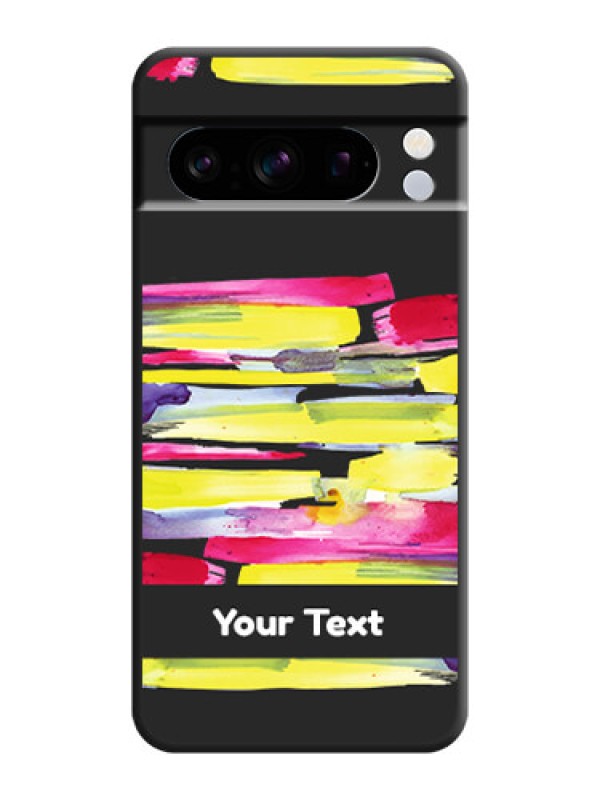 Custom Brush Coloured On Space Black Custom Soft Matte Mobile Back Cover - Pixel 8 Pro 5G