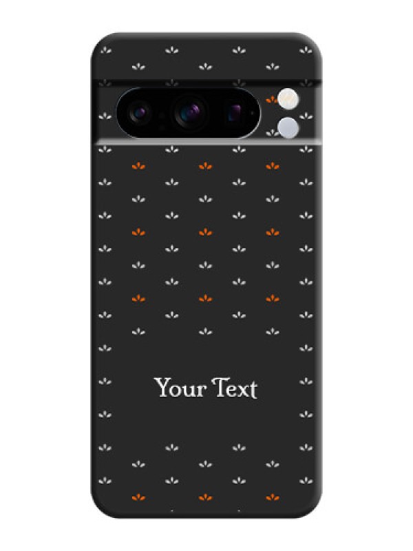 Custom Simple Pattern With Custom Text On Space Black Custom Soft Matte Mobile Back Cover - Pixel 8 Pro 5G
