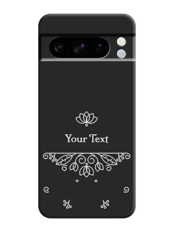 Custom Lotus Garden Custom Text On Space Black Custom Soft Matte Mobile Back Cover - Pixel 8 Pro 5G