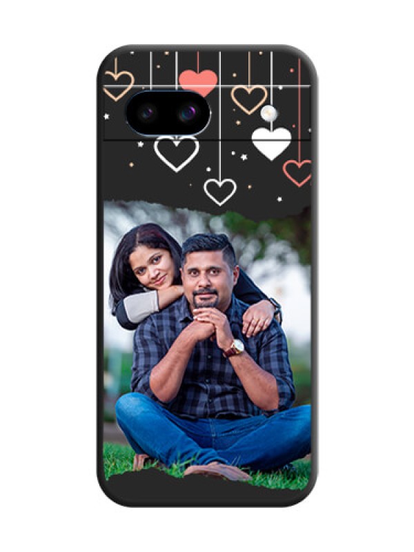 Custom Love Hangings with Splash Wave Picture On Space Black Custom Soft Matte Mobile Back Cover - Google Pixel 8A 5G