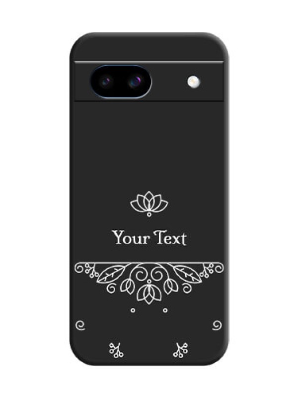 Custom Lotus Garden Custom Text On Space Black Custom Soft Matte Mobile Back Cover - Google Pixel 8A 5G