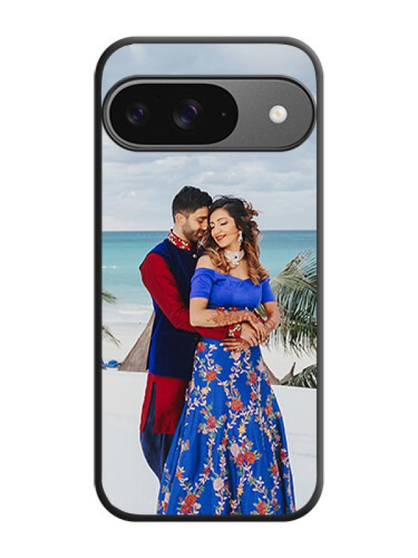 Custom Full Single Pic Upload On Space Black Custom Soft Matte Mobile Back Cover - Google Pixel 9 5G