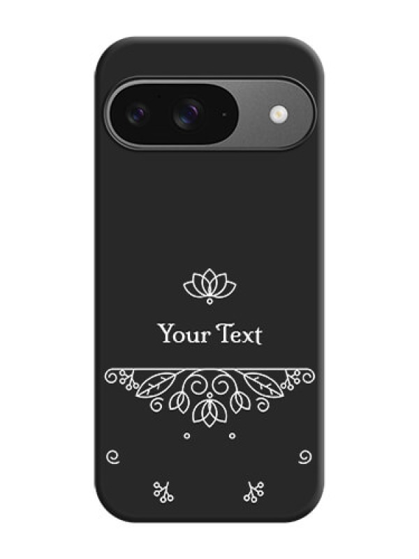 Custom Lotus Garden Custom Text On Space Black Custom Soft Matte Mobile Back Cover - Google Pixel 9 5G