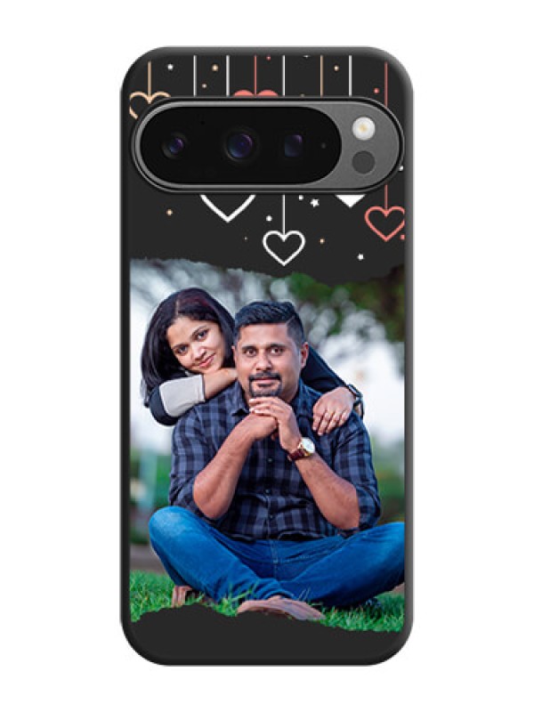 Custom Love Hangings with Splash Wave Picture On Space Black Custom Soft Matte Mobile Back Cover - Google Pixel 9 Pro 5G