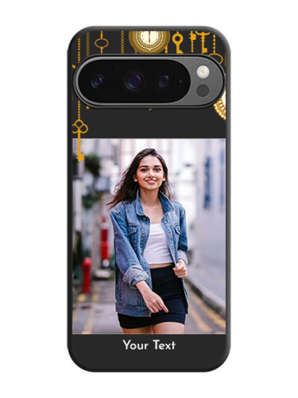 Custom Decorative Design with Text On Space Black Custom Soft Matte Mobile Back Cover - Google Pixel 9 Pro 5G