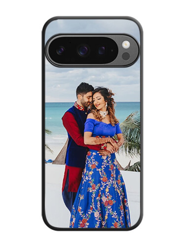 Custom Full Single Pic Upload On Space Black Custom Soft Matte Mobile Back Cover - Google Pixel 9 Pro 5G