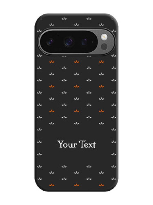 Custom Simple Pattern With Custom Text On Space Black Custom Soft Matte Mobile Back Cover - Google Pixel 9 Pro 5G