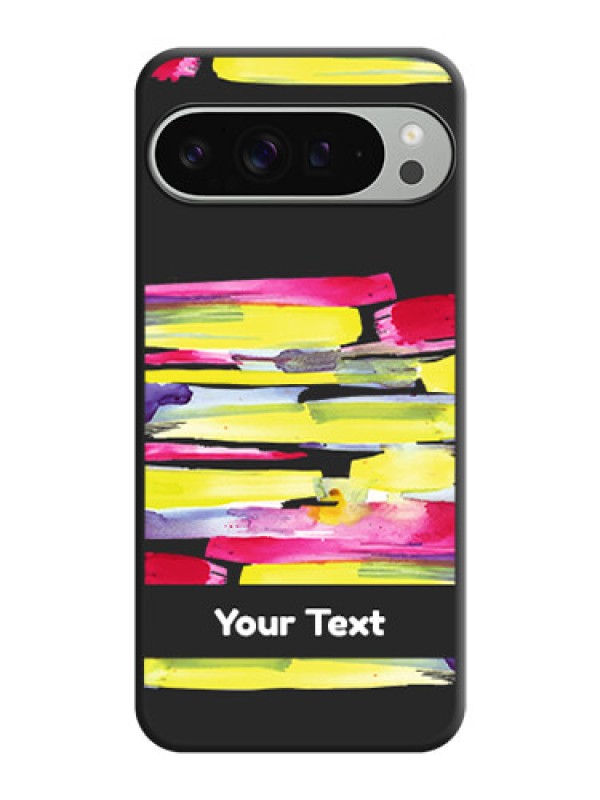 Custom Brush Coloured On Space Black Custom Soft Matte Mobile Back Cover - Pixel 9 Pro Xl