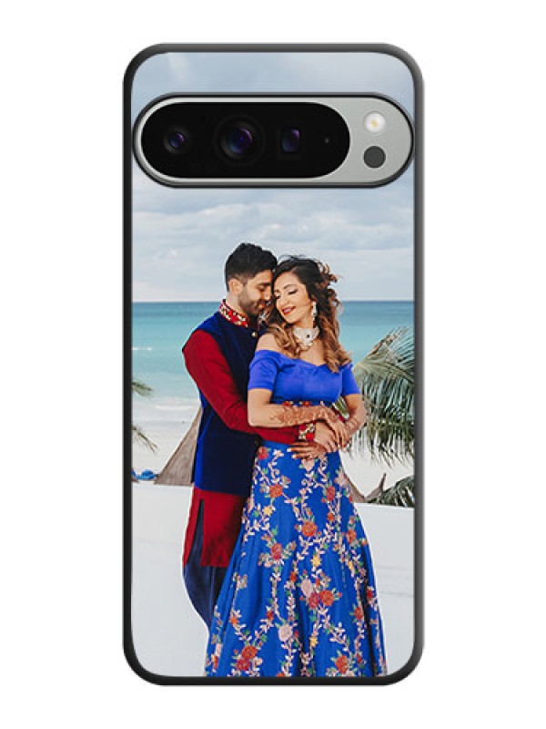 Custom Full Single Pic Upload On Space Black Custom Soft Matte Mobile Back Cover - Pixel 9 Pro Xl