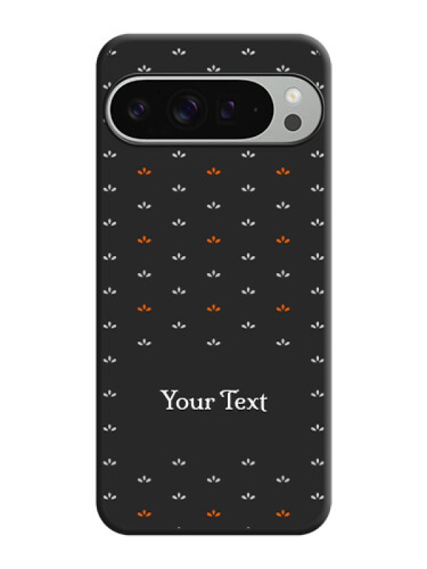 Custom Simple Pattern With Custom Text On Space Black Custom Soft Matte Mobile Back Cover - Pixel 9 Pro Xl