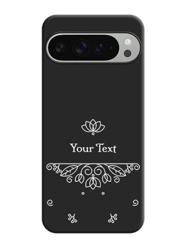 Custom Lotus Garden Custom Text On Space Black Custom Soft Matte Mobile Back Cover - Pixel 9 Pro Xl