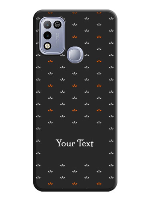 Custom Simple Pattern With Custom Text On Space Black Personalized Soft Matte Phone Covers -Infinix Hot 10 Play