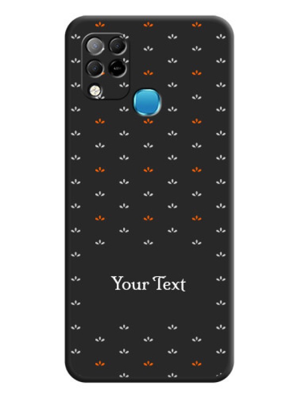Custom Simple Pattern With Custom Text On Space Black Personalized Soft Matte Phone Covers -Infinix Hot 10S