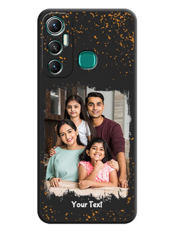 Custom Spray Free Design on Photo on Space Black Soft Matte Phone Cover - Infinix Hot 11