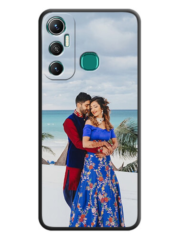 Custom Full Single Pic Upload On Space Black Personalized Soft Matte Phone Covers -Infinix Hot 11