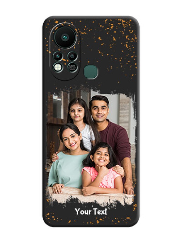 Custom Spray Free Design on Photo on Space Black Soft Matte Phone Cover - Infinix Hot 11s