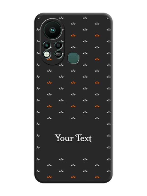 Custom Simple Pattern With Custom Text On Space Black Personalized Soft Matte Phone Covers -Infinix Hot 11S