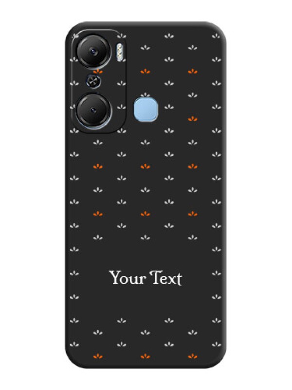 Custom Simple Pattern With Custom Text On Space Black Personalized Soft Matte Phone Covers - Infinix Hot 12 Pro