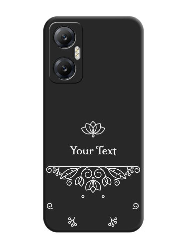 Custom Lotus Garden Custom Text On Space Black Personalized Soft Matte Phone Covers - Infinix Hot 20 5G