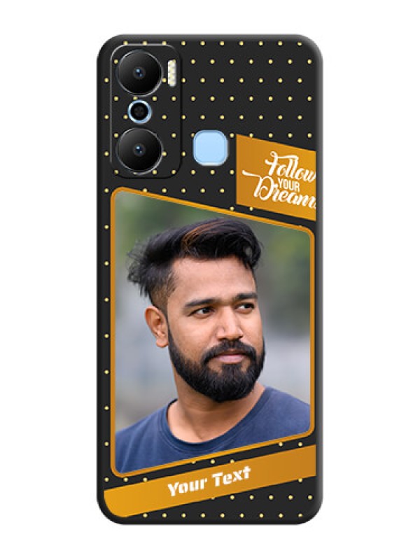Custom Follow Your Dreams with White Dots on Space Black Custom Soft Matte Phone Cases - Infinix Hot 20 Play
