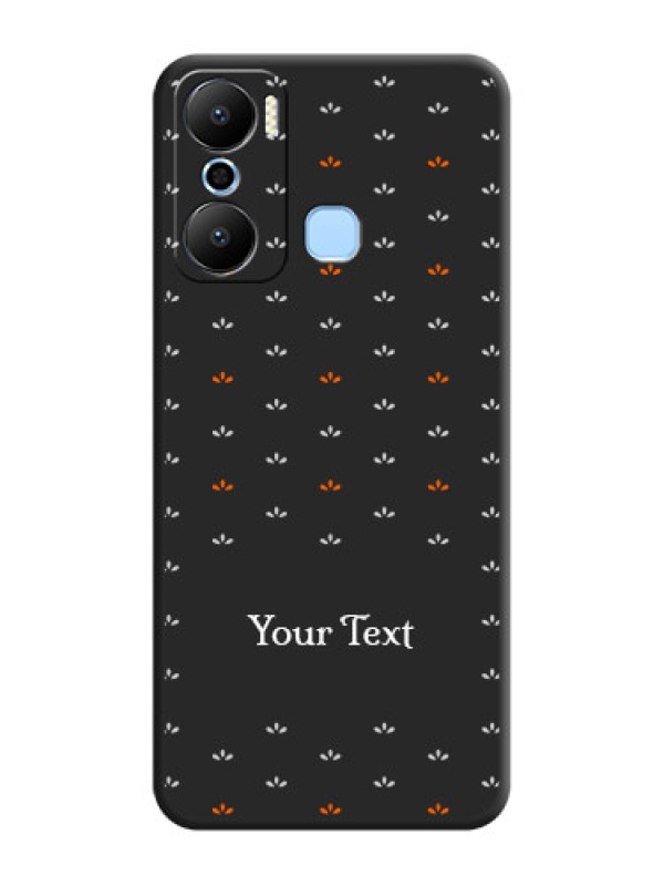 Custom Simple Pattern With Custom Text On Space Black Personalized Soft Matte Phone Covers - Infinix Hot 20 Play