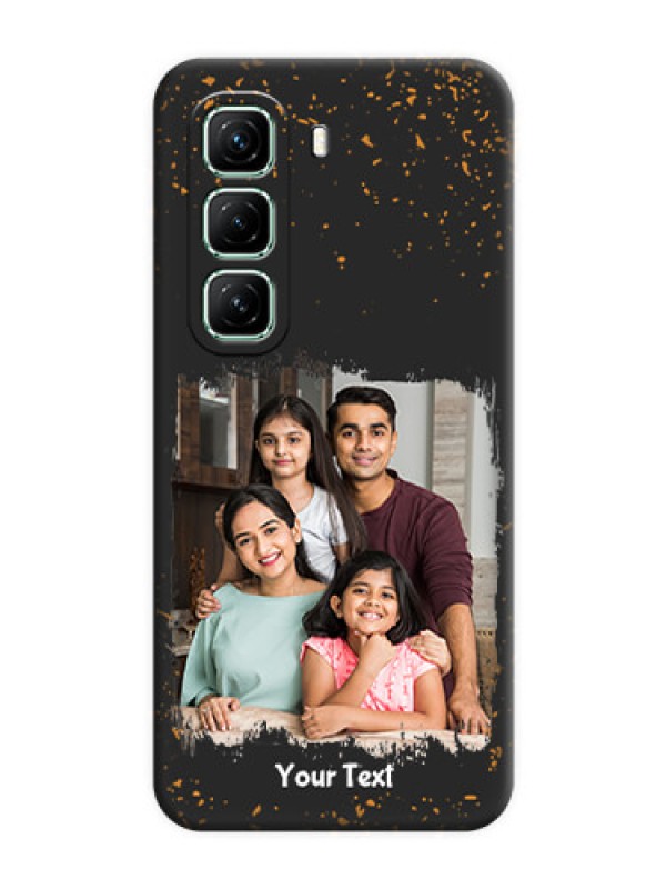 Custom Spray Free Design on Photo On Space Black Custom Soft Matte Mobile Back Cover - Infinix Hot 50 5G