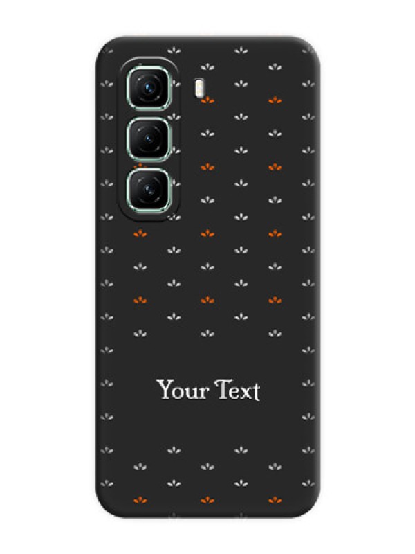 Custom Simple Pattern With Custom Text On Space Black Custom Soft Matte Mobile Back Cover - Infinix Hot 50 5G