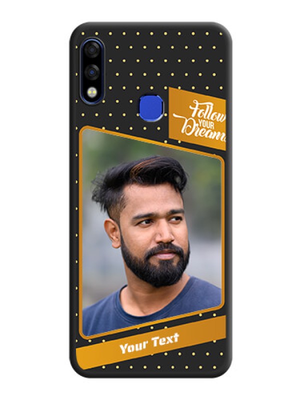 Custom Follow Your Dreams with White Dots on Space Black Custom Soft Matte Phone Cases - Infinix Hot 7 Pro
