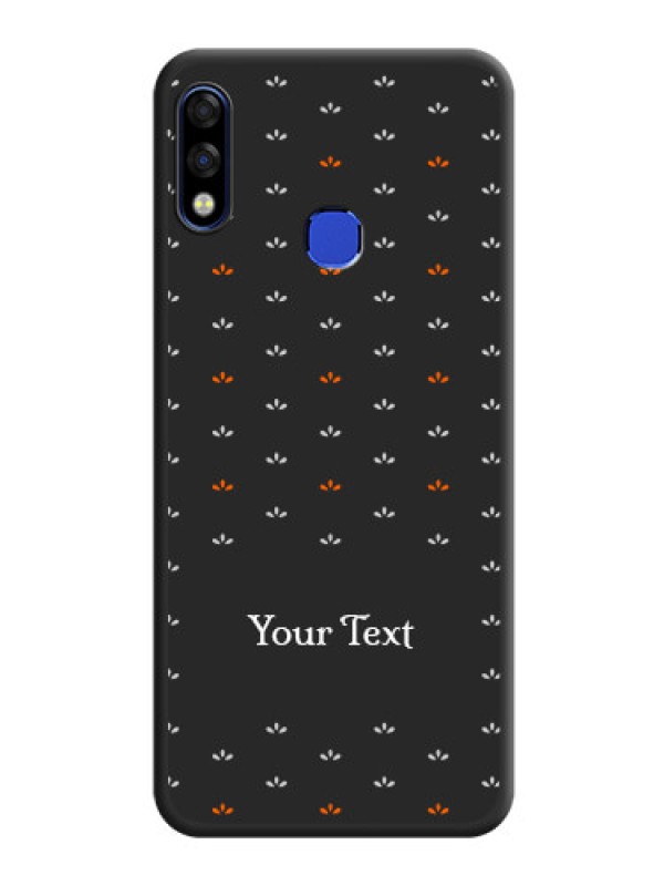 Custom Simple Pattern With Custom Text On Space Black Personalized Soft Matte Phone Covers -Infinix Hot 7 Pro