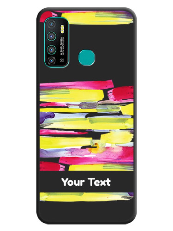 Custom Brush Coloured on Space Black Personalized Soft Matte Phone Covers - Infinix Hot 9 Pro